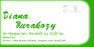 diana murakozy business card